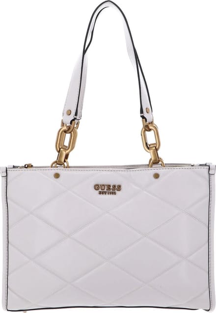 GUESS Schoudertas Cilian Girlfriend Satchel Stone Crème