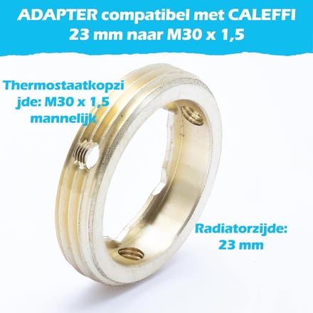 Metalen Adapters - Ventiel Adapters - Slimme Verwarming - Robuuste Bevestiging - Set van 2 - Metaal