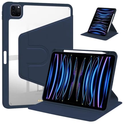 PU Leather Protective Case For Apple iPad Air 13 inch (2024) Dark Blue
