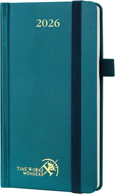 Slim Dagboek 2026 Pocket Hard Cover Weekoverzicht Afsprakenplanner Klein