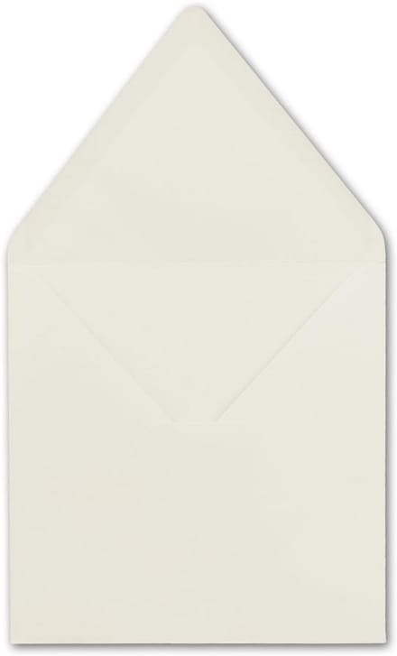 Vierkante Enveloppen 15,5 x 15,5 cm Natuurwit 110 g/m2 Zonder Venster