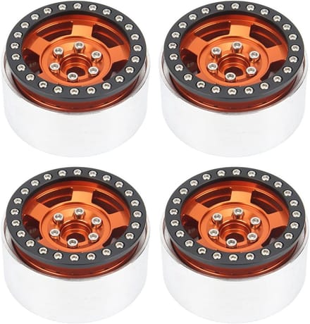 RC Auto Wielen - Velgen Set - RC Rijden - CNC Gefreesd - 4 Stuks - Oranje