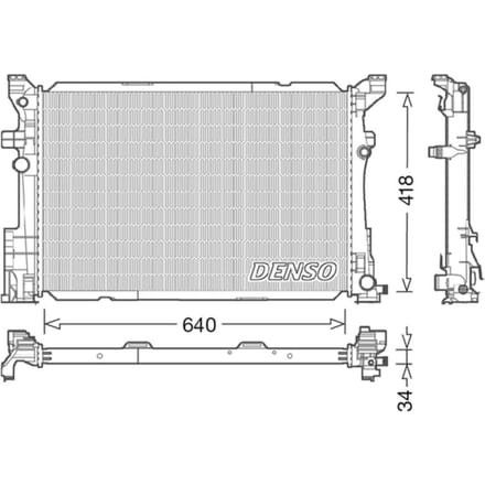 Radiator, motorkoeling DENSO DRM17054
