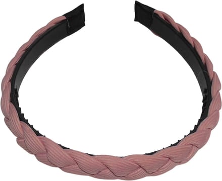 Diadeem gevlochten roze