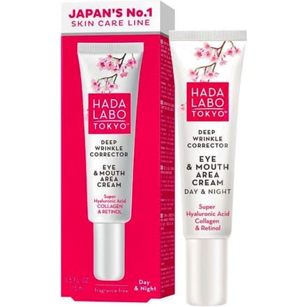 HADA LABO Deep Wrinkle Corrector Eye &amp; Mouth Area Cream 15 ml