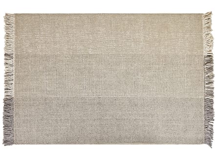 TEKELER - Modern vloerkleed - Lichtgrijs - 140 x 200 cm - Wol