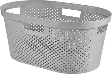 Curver Infinity Recycled Dots - Wasmand - 40L - Grijs