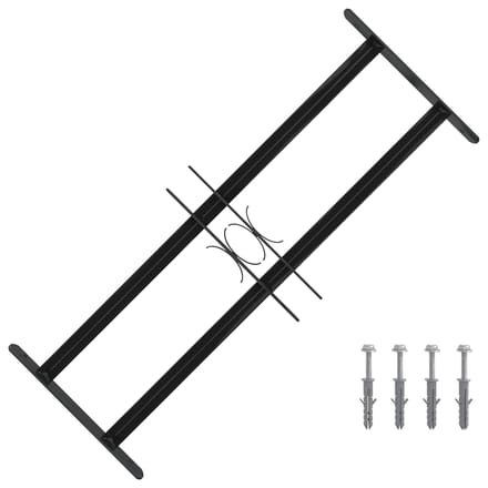 vidaXL - Raam - Beveiligings - Grille - 76 - x - 30 - cm - Gegalvaniseerd - staal