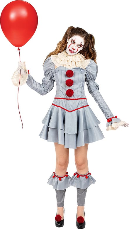 FUNIDELIA Pennywise kostuum - It Chapter Two - Voor Vrouwen - Maat: S