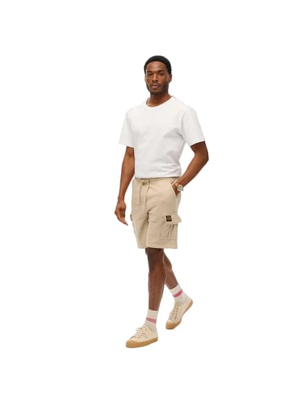 Superdry - Cargoshort met contrasterende stiksels - Heren - Korte broeken