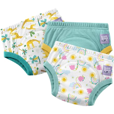 Wasbare Leerbroekjes Lichtblauw baby Bambino Mio (x3)