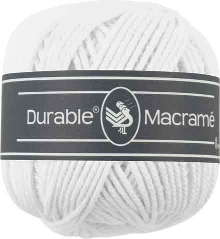 Durable Macramé - 310 white - Katoen Garen