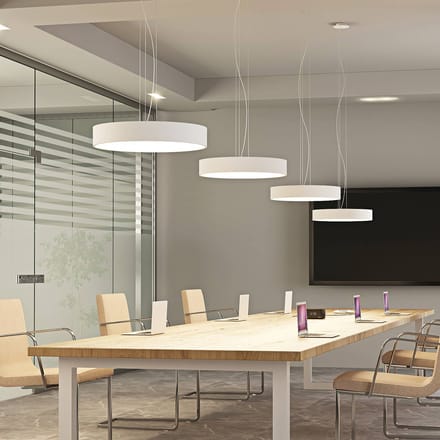 Arcchio LED hanglamp Noabelle, Ø 60 cm, wit, metaal