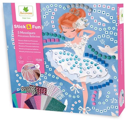 Sycomore mozaïek speelgoed Princesses ballerine creatief knutselen.