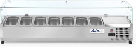 Arktic - Opzetkoelvitrine - GN 1/4 - 7x GN 1/4 - 230V - 1505x335x460mm