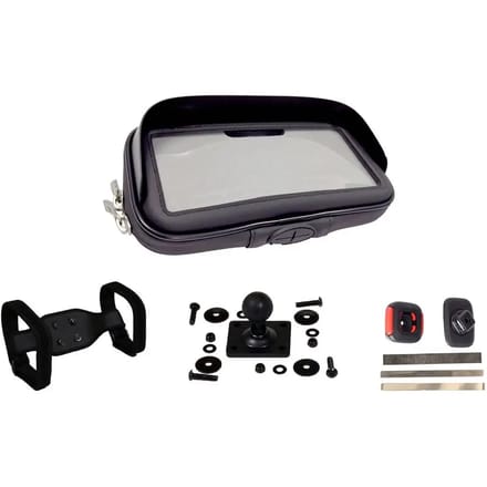 Motorfiets smartphone houder 3 houders easy fix + easy ball + velcro Tecnoglobe Easy GT Plus Horizontal