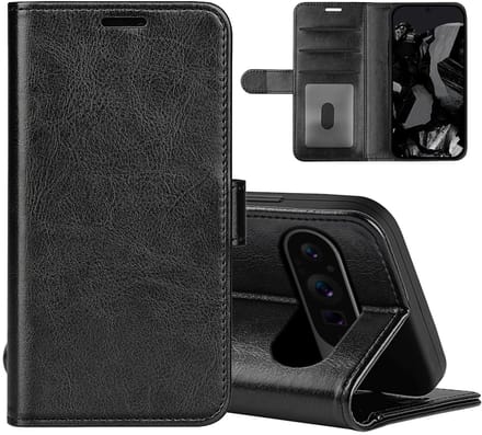 MobyDefend Hoesje - Geschikt voor Google Pixel 9 Pro XL - Wallet Book Case (Sluiting Achterkant) - Zwart