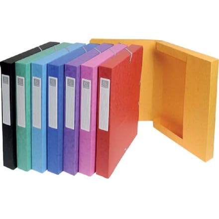 Exacompta Klasseerdoos - glanskarton -25mm - A4 - Geassorteerd - 1 stuk