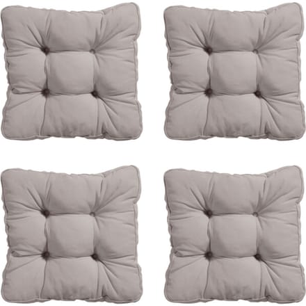 Madison - Zitkussen Florance Panama taupe - Ca. 47x47 cm - Set van 4