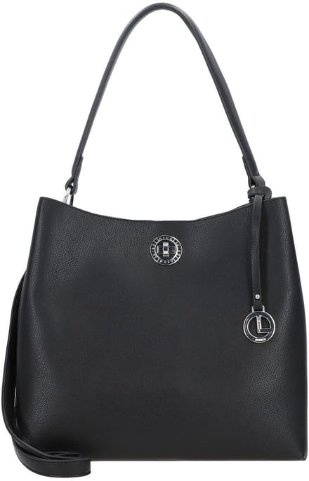L.CREDI Schoudertas Filippa Hobo Black Zwart