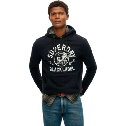 Superdry herensweatshirt uit de Black Label-collectie