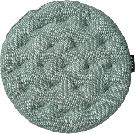 Linum Pepper Elegant Round Seat Cushion Diameter 37 cm 100% Cotton Machine Washable Dark Grey Turquoise