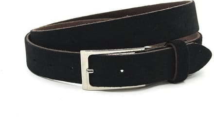 Zwarte dames riem suede - 3 cm breed - Suède - Suède riem - Casual - Maat 100