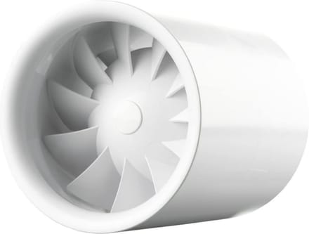 Stille Ventilator voor Afzuiging met Ø 125 mm Aansluiting