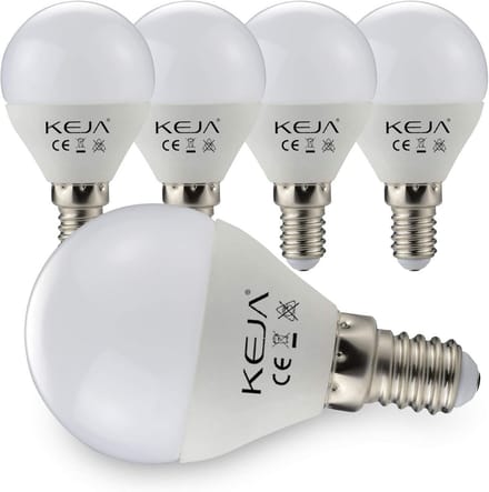 5x E14 LED Lampen 7W Warm Wit - 600 Lumen (Vervangt 60W Gloeilamp) - 2700K