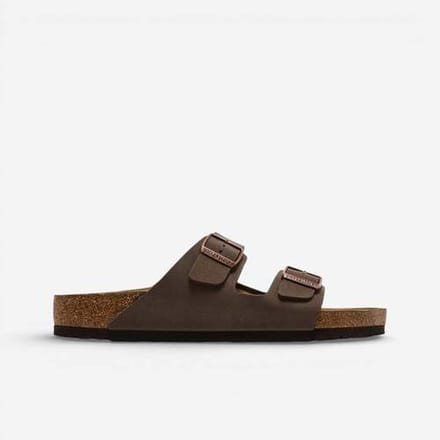 Platte sandalen BIRKENSTOCK Arizona Birkibuc Mocha