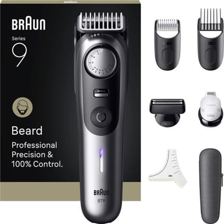 Braun BT Styler BT9520 Baardtrimmer - 1 stuk - 5-in-1 Pro Precision Trimmer - Digitaal display - Waterdicht