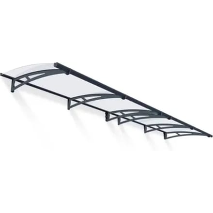 Palram | Canopia - Toegangsdeurluifel Aquila 4100 - Helder - Donkergrijs - 412x91,5cm