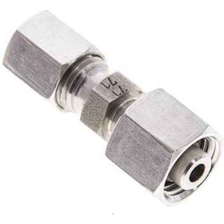 6L & 8L RVS Rechte Snijringkoppeling Draaidoorvoer 315bar ISO 8434-1