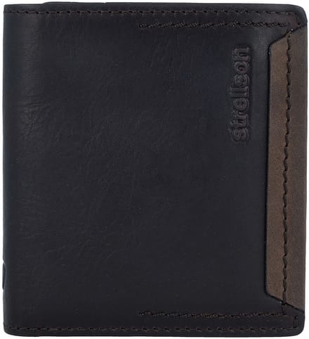 strellson Leren Portemonnee Camden BillFold Q7 Dark Brown Bruine