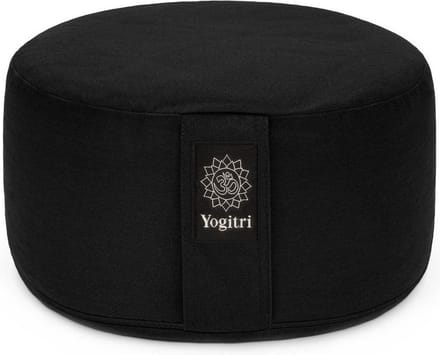 Yogitri Meditatiekussen ECO Raja rond - Nachtzwart