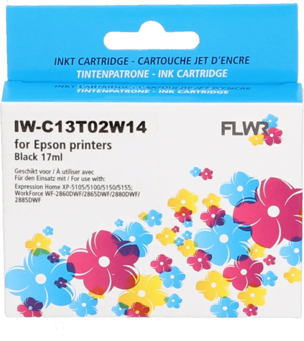 FLWR - Inktcartridge / 502XL / Zwart - Geschikt voor Epson