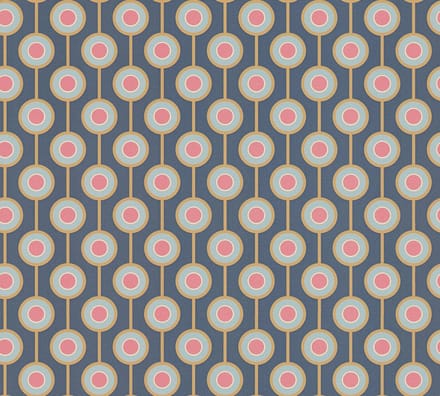 RETRO BEHANG | Grafisch - blauw geel roze - A.S. Création Retro Chic