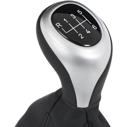 MODECAR - Versnellingspookknop - Zwart/Zilver - 6 Snelheden - Inclusief Mouw