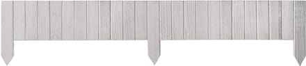 KADAX Houten schutting rolborder L110 H15cm wit