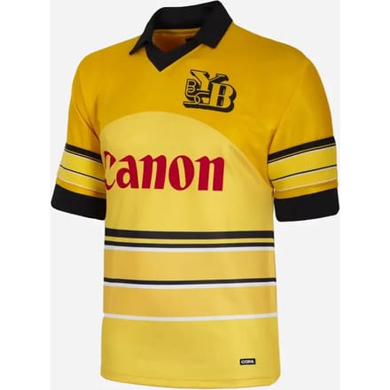 COPA - BSC Young Boys 1981/83 Retro Voetbalshirt - Heren - Zwart - Geel - S