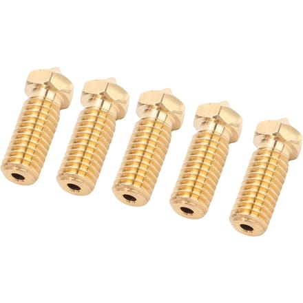 5PCS Buses de Rechange pour Hotend pour Imprimante 3D QIDI Tech X Plus 3 Extrudeur Buses en Laiton 0.4mm beige