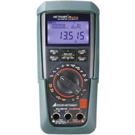 Gossen Metrawatt METRAHIT MULTICAL Kalibrator Kalibratie (DAkkS) Spanning, Stroomsterkte, Temperatuur