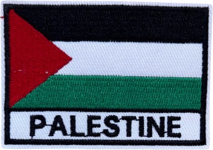 Palestijnse Palestine Vlag Strijk Embleem Patch 7.2 cm / 5.1 cm / Rood Zwart Wit Groen