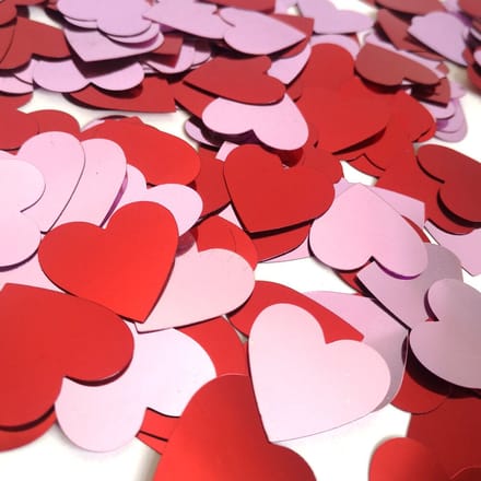 Strooi hartjes - wedding- Valentijn - Pailletten - Decoratie- bruiloft