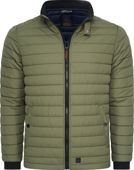 Mario Russo Wave Jacket - Jas Heren - Winterjas Heren - Waterafstotend - Olive Green - M