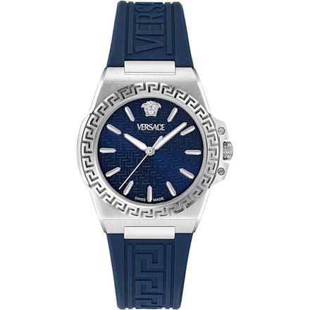 Versace Greca Reaction VE0D00125 Horloge - Siliconen - Blauw - Ø 38 mm