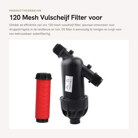 Dailygoods - 120 Mesh Vulscheijf Filter voor Druppelirrigatie en Tuinieren