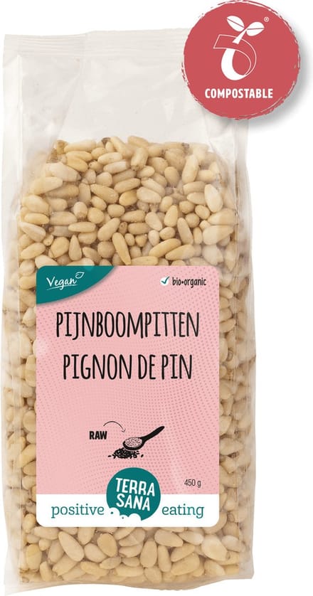 TerraSana RAW pijnboompitten bio (450g)