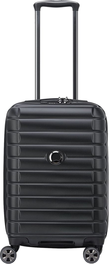 DELSEY PARIS Shadow 5.0 Expandable 4DR Cabin Trolley 55 Black Zwart 54cm