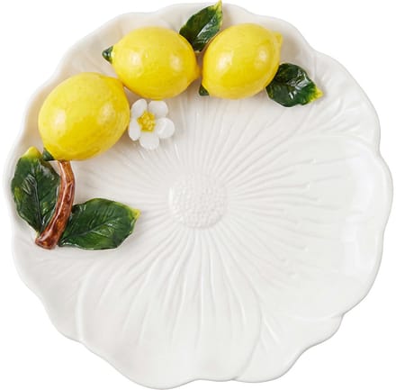 Clayre & Eef Decoratie schaal Wit Keramiek